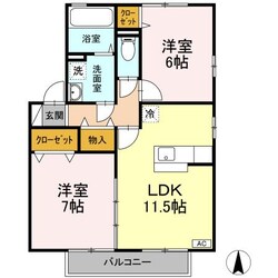 リビングタウン古川北弐番館Aの物件間取画像